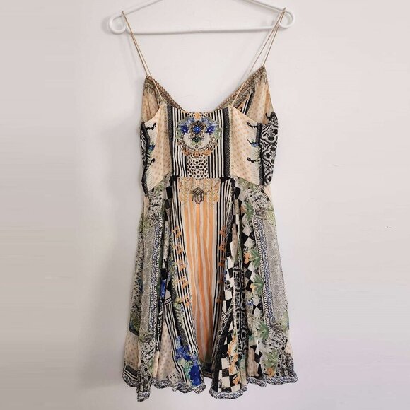 Camilla Salvador Secrets Short Dress With Tie Front Small b77 - Picture 4 of 14